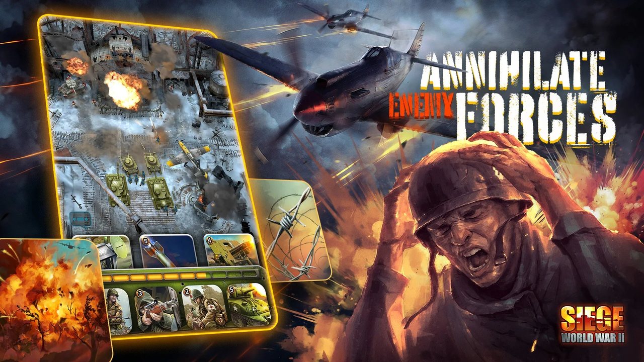 SIEGE: World War II annihilate enemy forces art